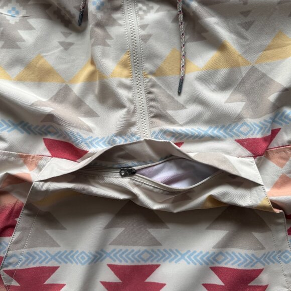 RARE Faherty Recycled Lined Windbreaker - Doug Good Feather Native Design XL - Picture 3 of 6